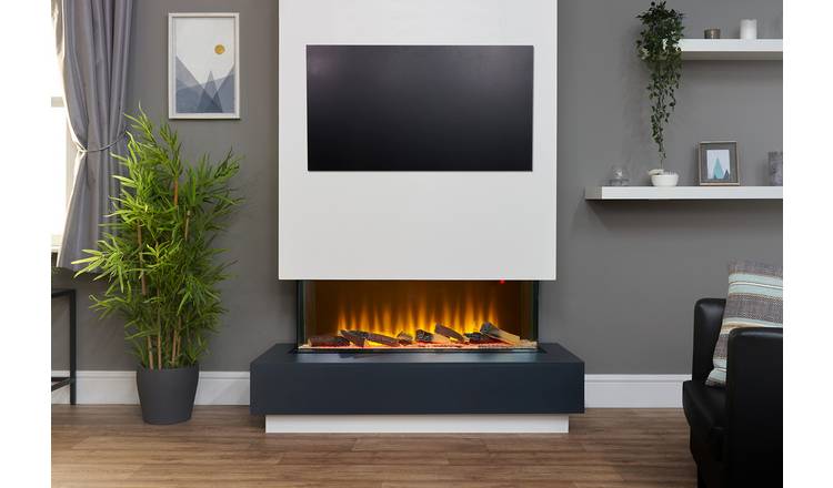 Adam Sahara Media 2kW 42 Inch Electric Wall Fire