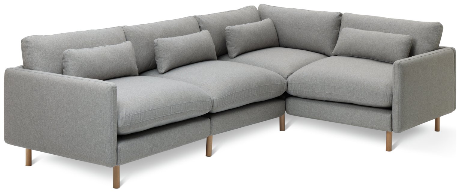 Habitat Paola Modular Left Hand Corner Sofa Set-Grey