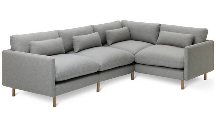 Habitat Paola Modular Left Hand Corner Sofa Set-Grey