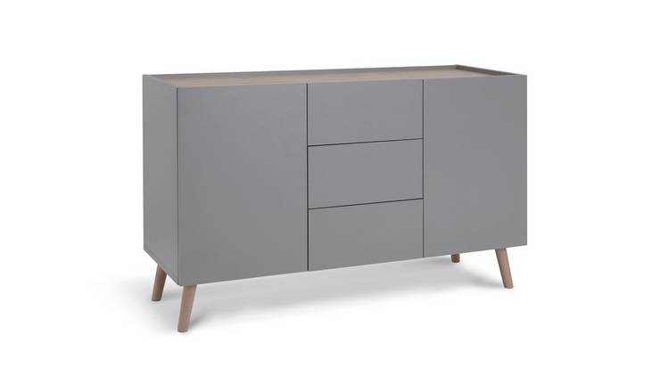 Grey and walnut deals sideboard