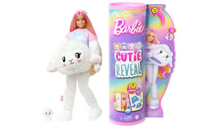 Buy Barbie Cutie Reveal - Cozy Cute Tees Lamb Plush Doll - 30cm, Dolls