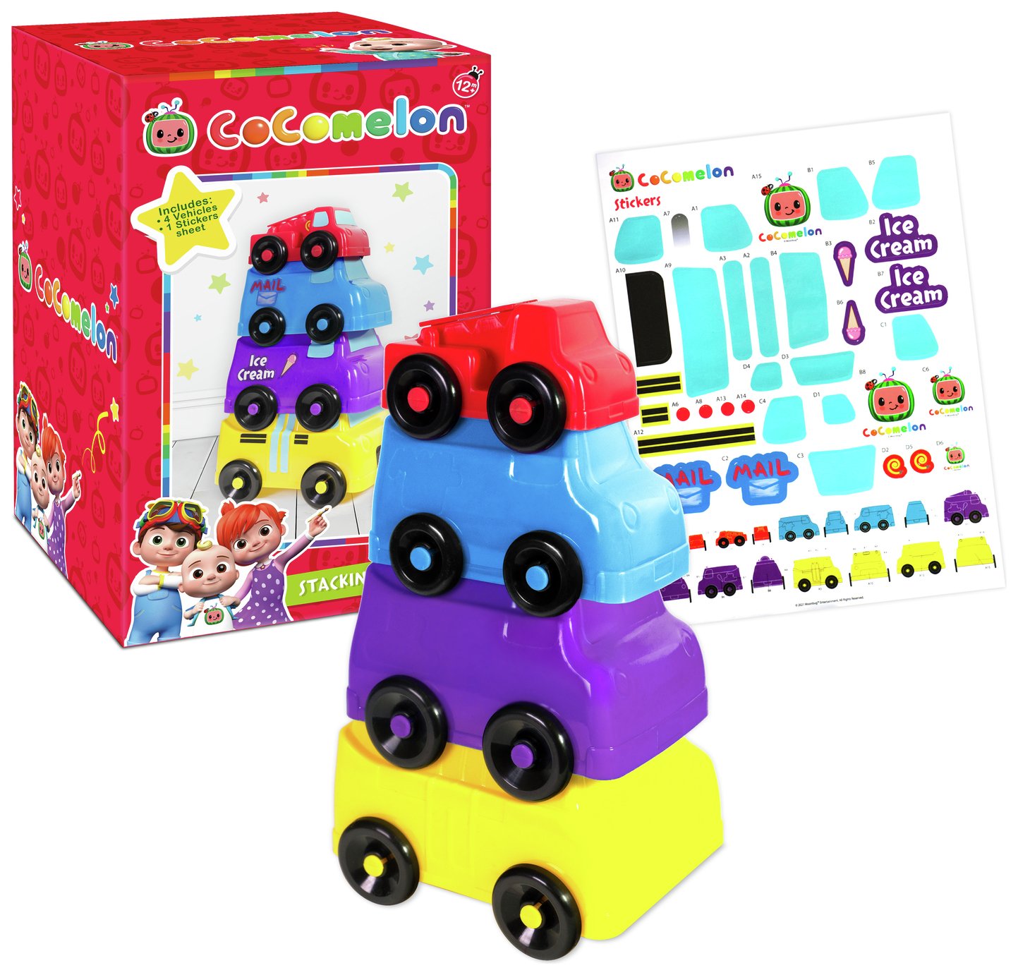 CoComelon Fun Stacking Vehicles