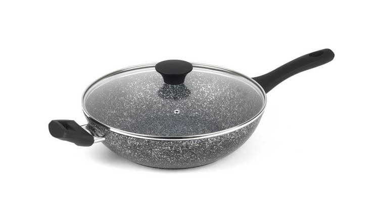 Buy Salter Megastone 28cm Silver Coated Aluminium Wok | Woks | Argos