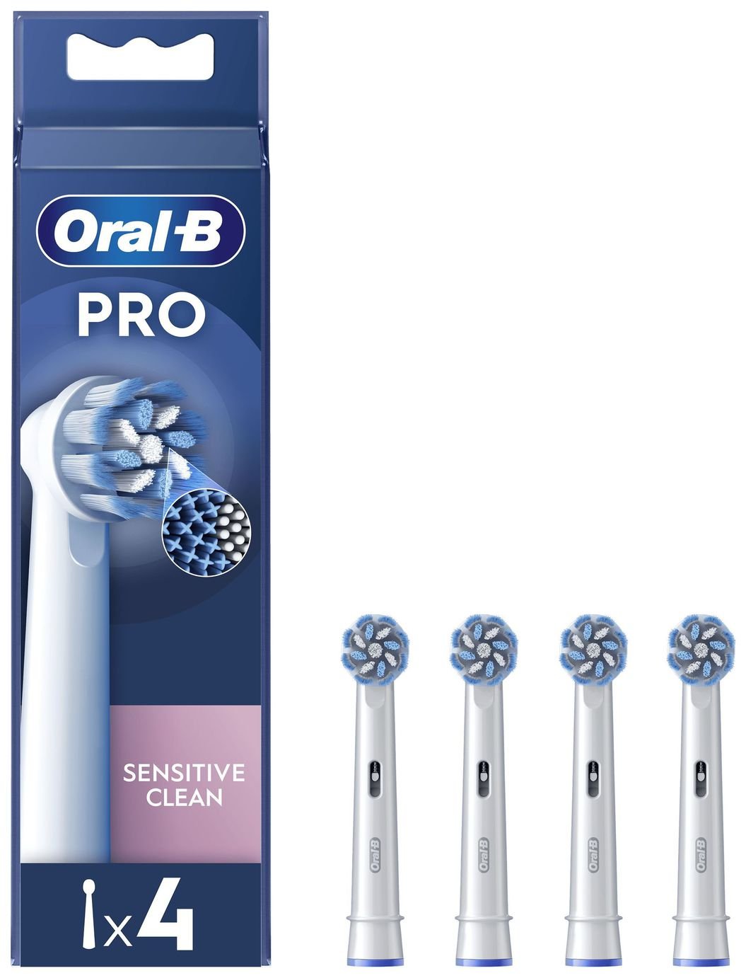 Oral-B Pro Sensitive Clean Electric Toothbrush Heads-4 Pack