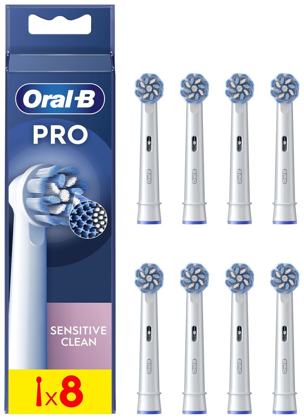 Oral-B Pro Sensitive Clean Electric Toothbrush Heads-8 Pack