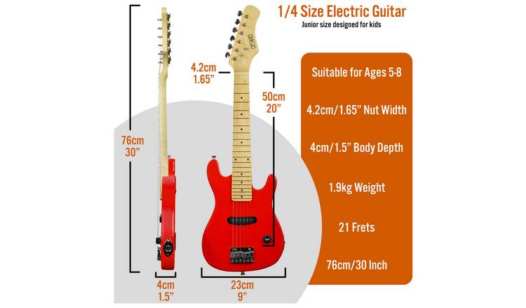 Buy 3rd Avenue 1 4 Size Electric Guitar Pack Red Electric