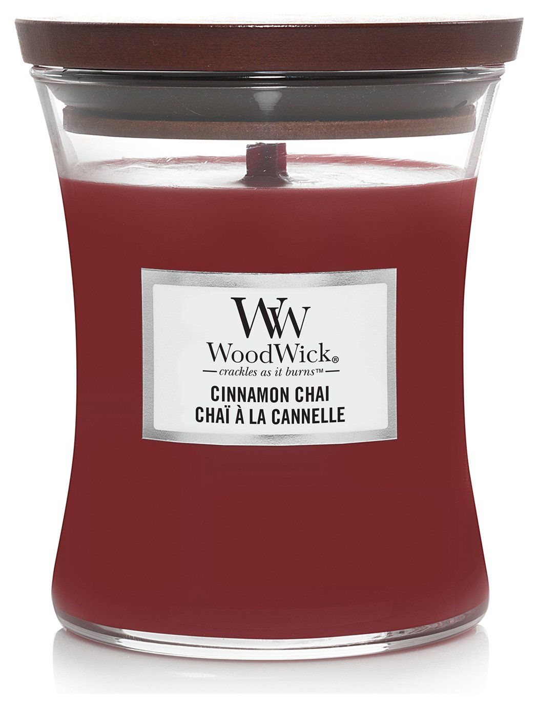 Woodwick Medium Jar Candle - Cinnamon Chai