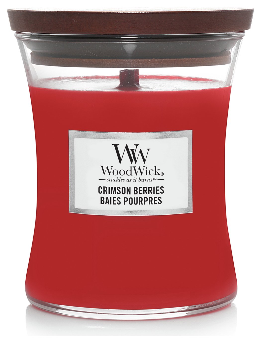 Woodwick Medium Jar Candle - Crimson Berries