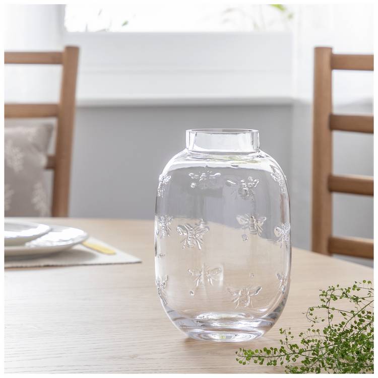 Habitat Bee Glass Vase - Clear 0