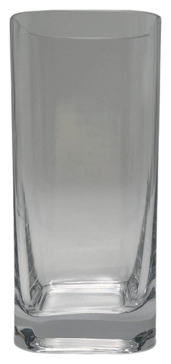 Buy Habitat Small Round Edge Square Glass Vase Clear Vases Habitat   3202324 R Z001A