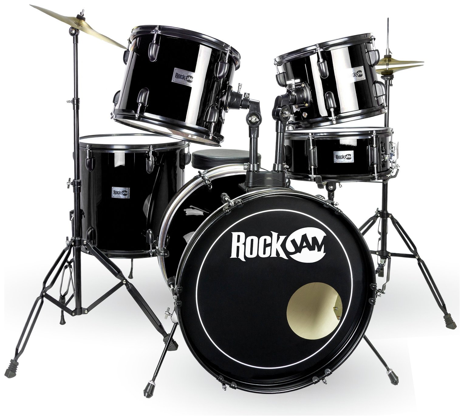 RockJam 5 Piece Full Size Drum Kit