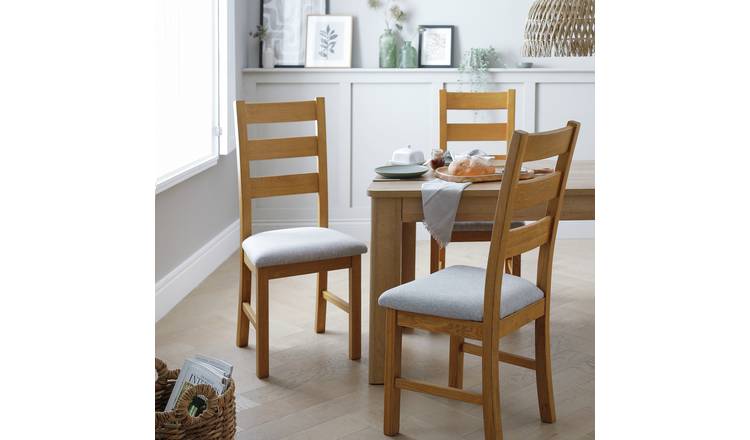 Argos oak table online and chairs