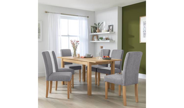 Argos table 2024 and chairs grey