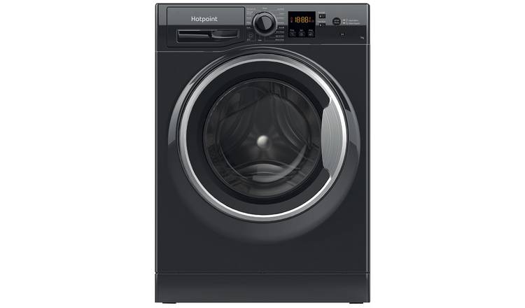 hotpoint 7kg black washing machine