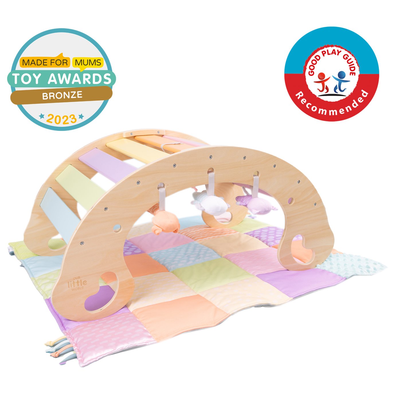 Our Little World Wooden Sensory Rocker & Play Gym