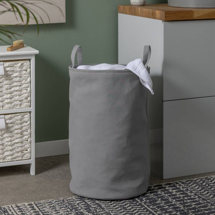Argos Home 60 Litre Drawstring Cotton Laundry Bag - Grey 0