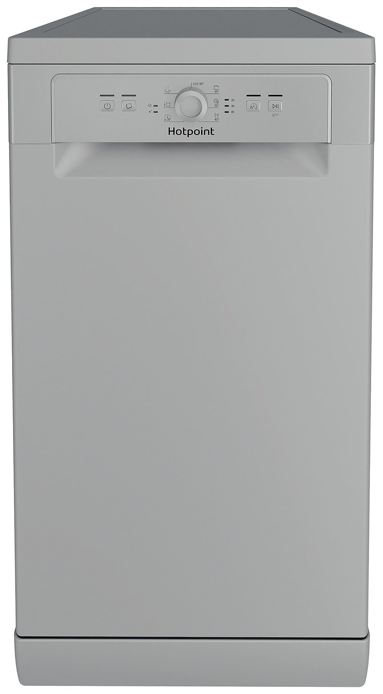 Hotpoint HSFE 1B19 S UK N Slimline Dishwasher - Silver