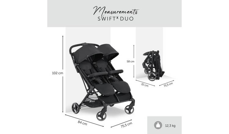 Hauck double store pushchair argos