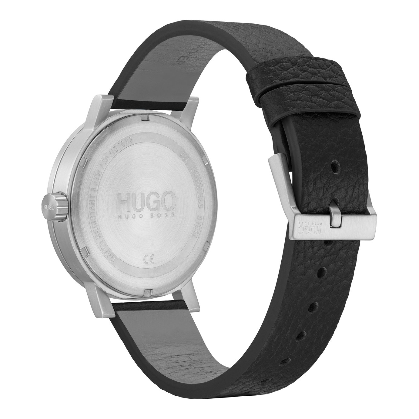 HUGO Men's Race Black Leather Strap Watch Review