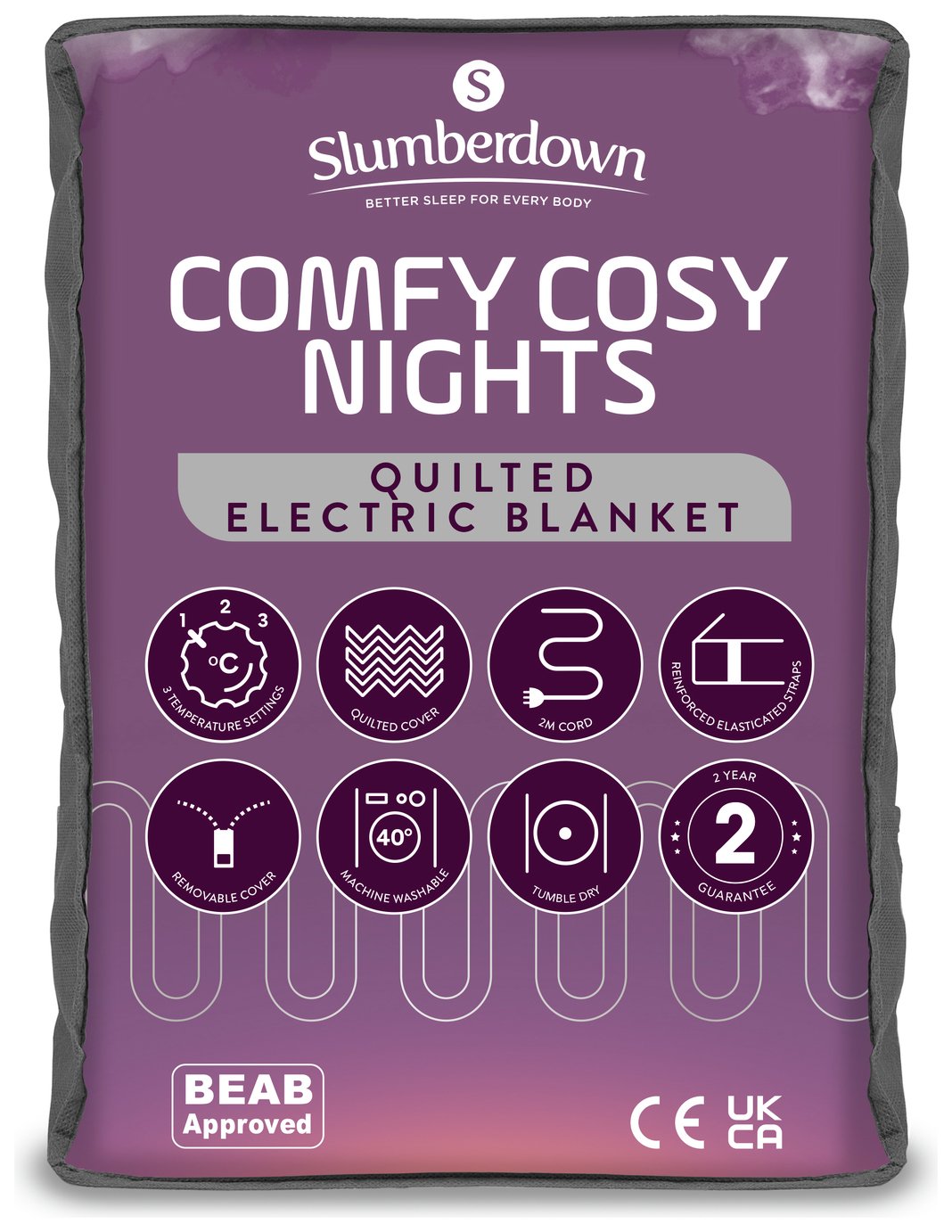 Slumberdown Comfy Cosy Nights Electric Blanket - Single
