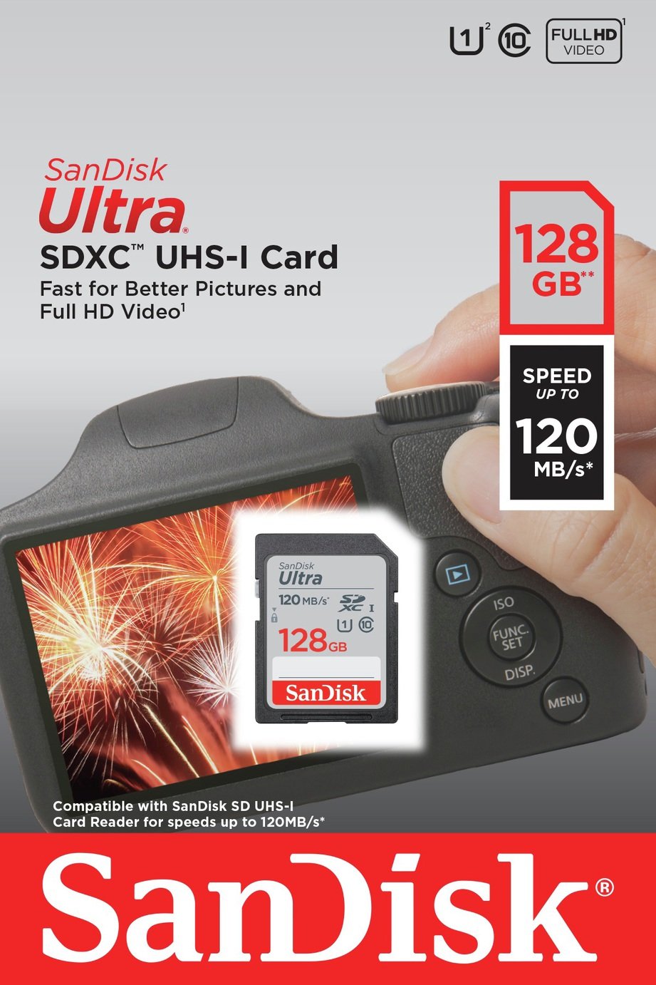 SanDisk Ultra 120MBs SDXC UHS-I Memory Card - 128GB