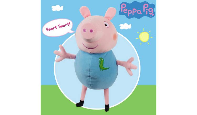 Talking peppa cheap pig teddy