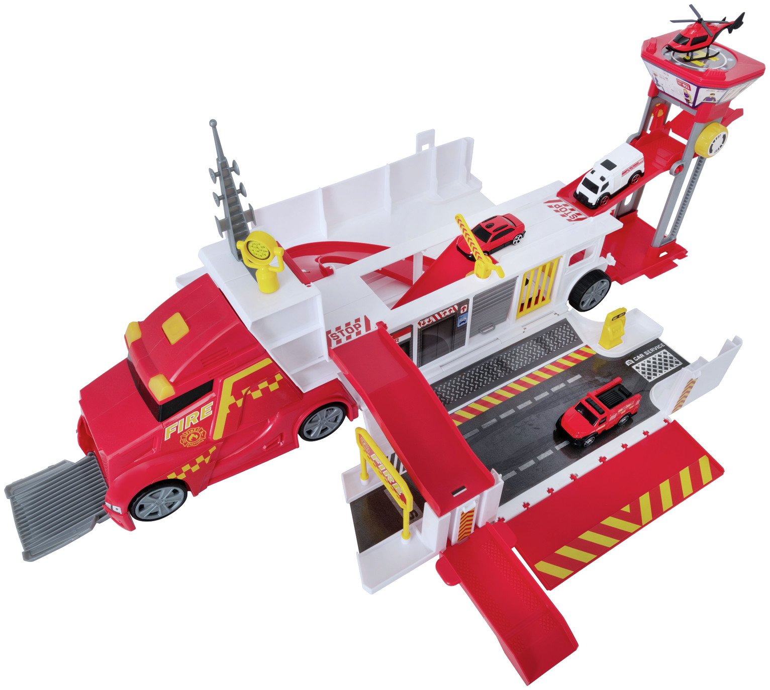 Buy Teamsterz Fire Command Truck Playset | Toy cars and trucks | Argos