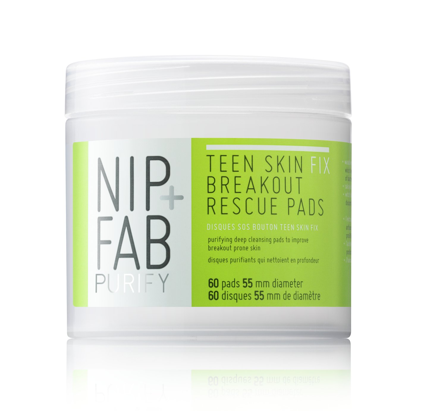 NIP + FAB Teen Skin Fix Breakout Pads - 80ml