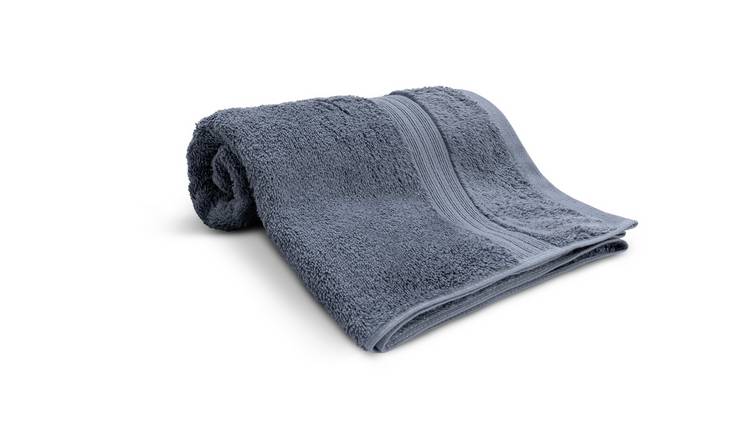 Habitat Egyptian Cotton Hand Towel - Rustic Blue