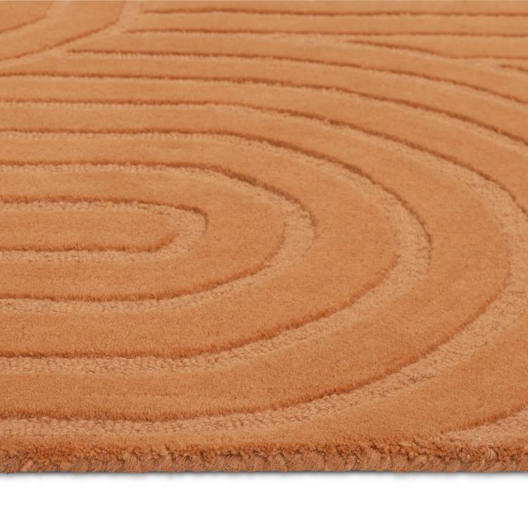 Habitat Mirage Carved Ginger Cut Pile Rug - 230x160cm 0