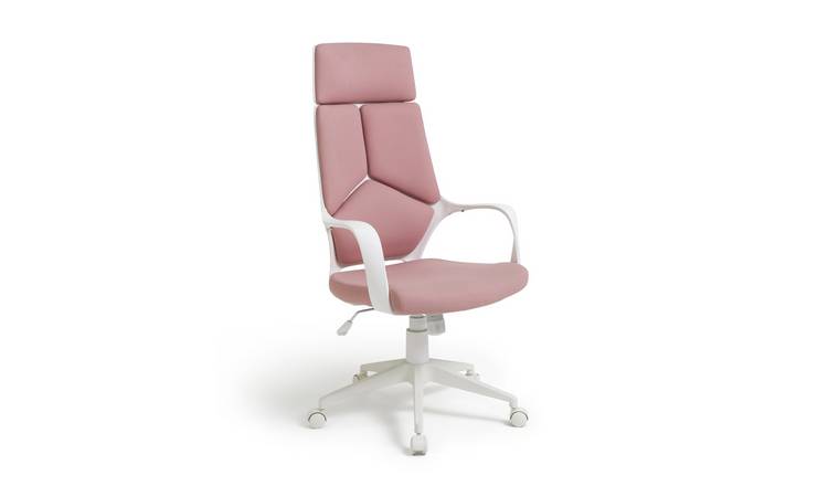 Habitat Alma High Back Office Chair - Pink