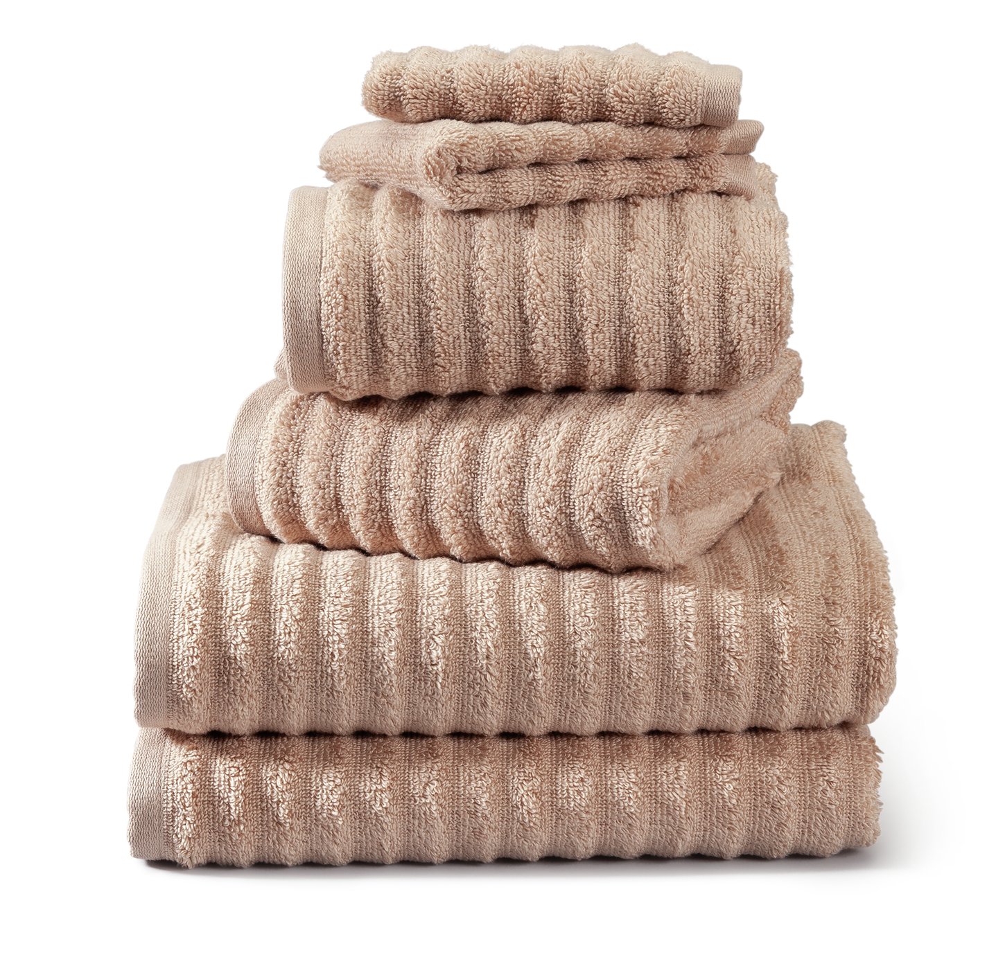 Argos Home Ribbed 6 Piece Towel Bale Review