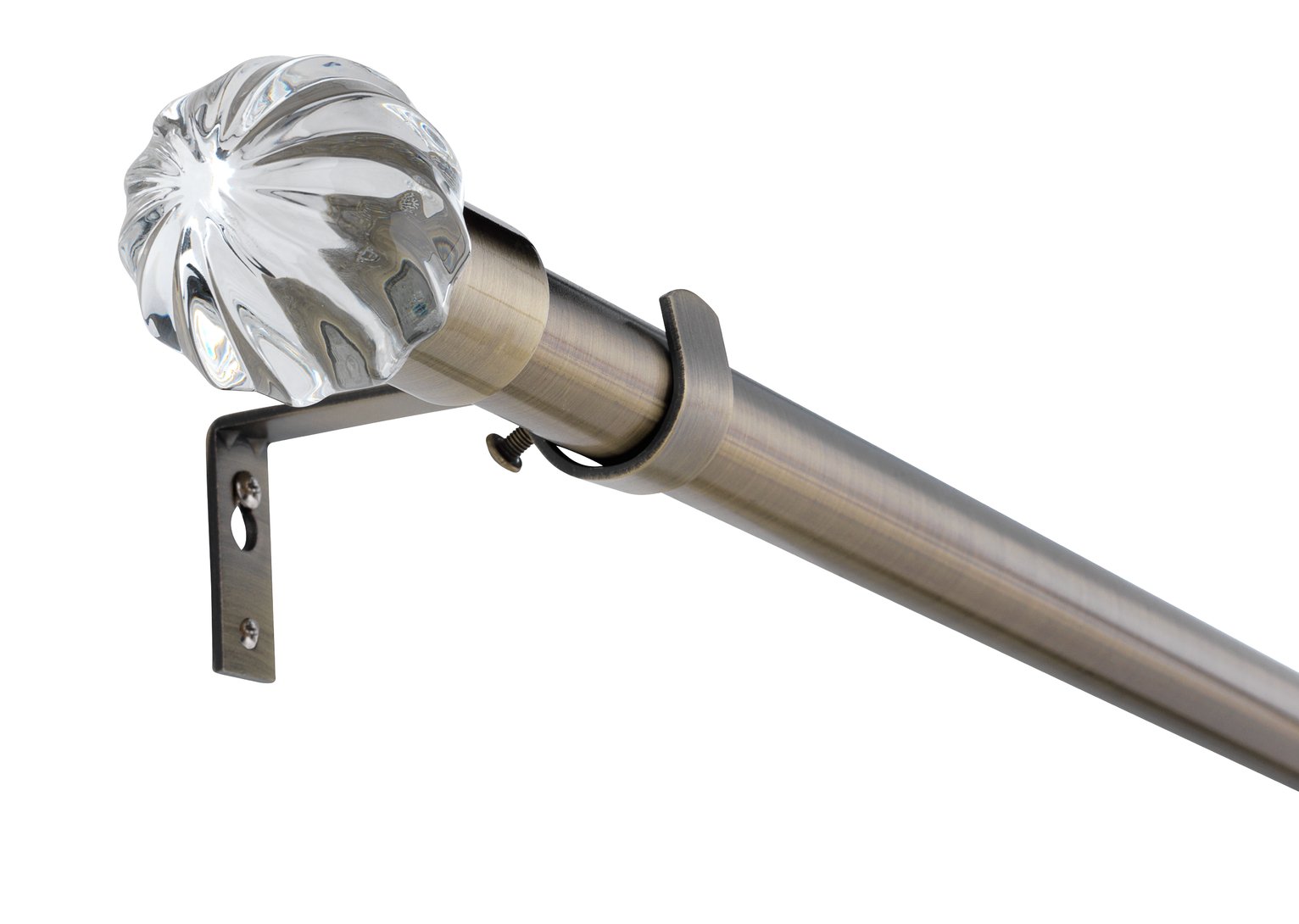 Argos Home Extendable Glass Ball Curtain Pole- Antique Brass Review