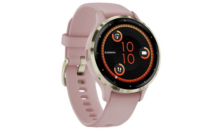 Buy Garmin Venu 3S GPS Smart Watch Dust Rose Soft Gold Argos