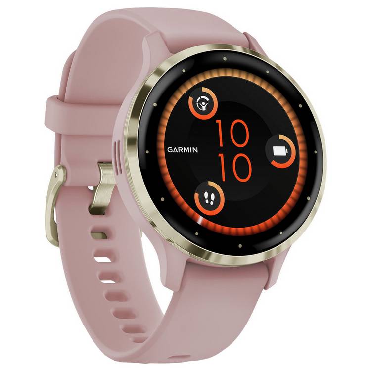 Garmin Venu 3S GPS Smart Watch - Dust Rose /Soft Gold 0