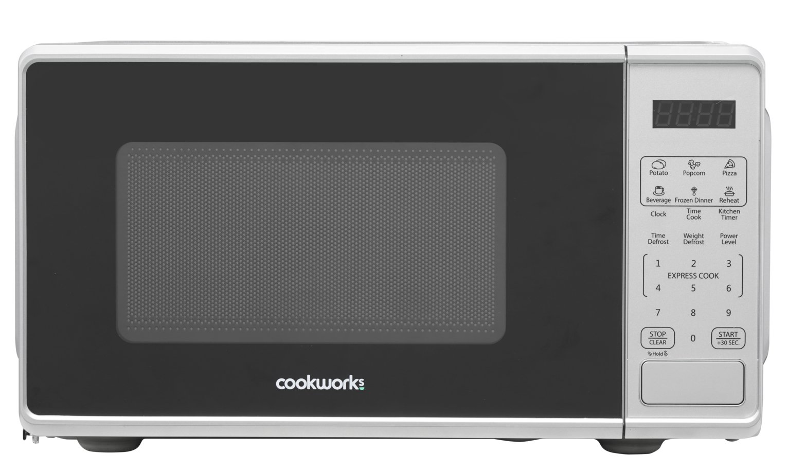 Cookworks 700W Standard Microwave P70J17AP-VB - Silver