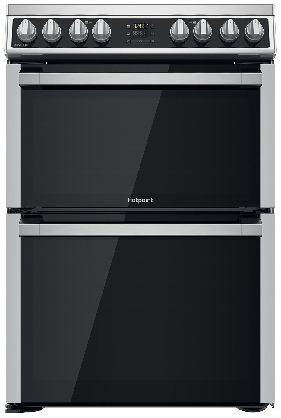 Hotpoint HDM67V8D2CX/UK Double Oven Electric Cooker - Black
