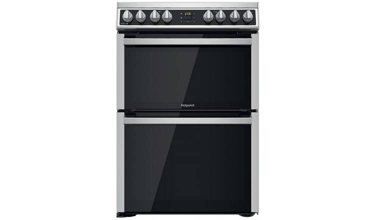 Hotpoint HDM67V8D2CX/UK Double Oven Electric Cooker - Black