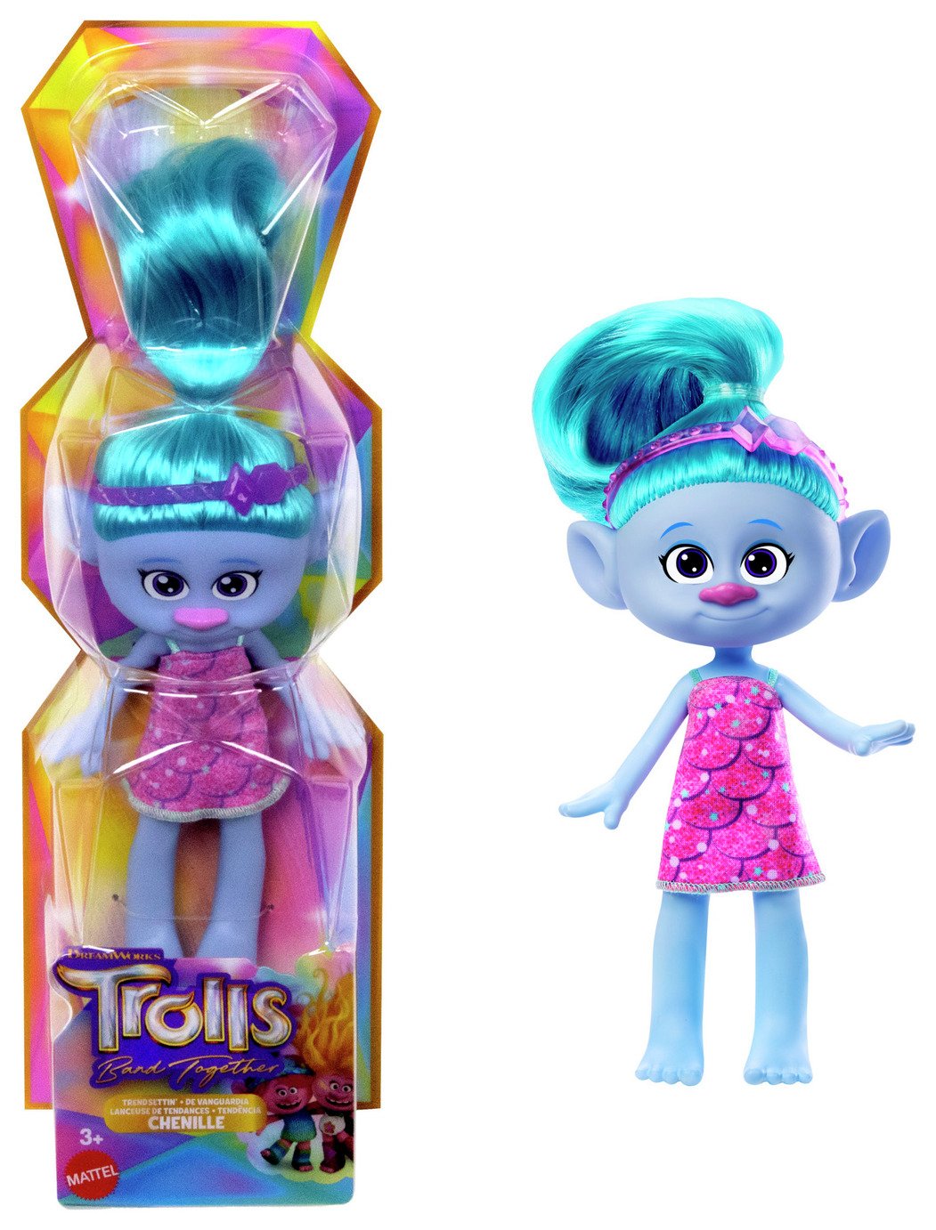 Trolls Band Together Trendsettin\' Chenille Fashion Doll