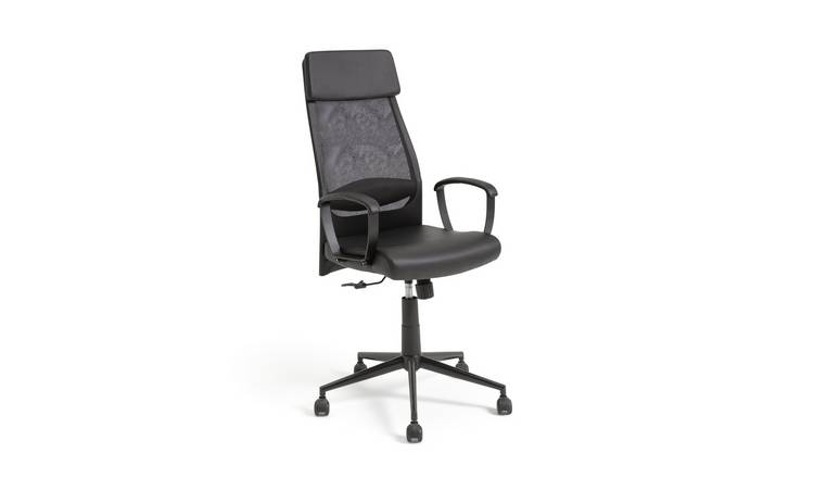 Habitat Omari Mesh Office Chair - Black