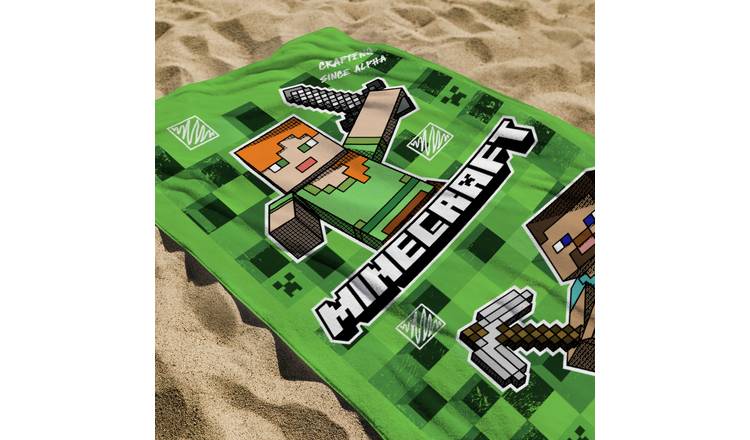 Minecraft Alpha Towel - Multicoloured- 70x140cm