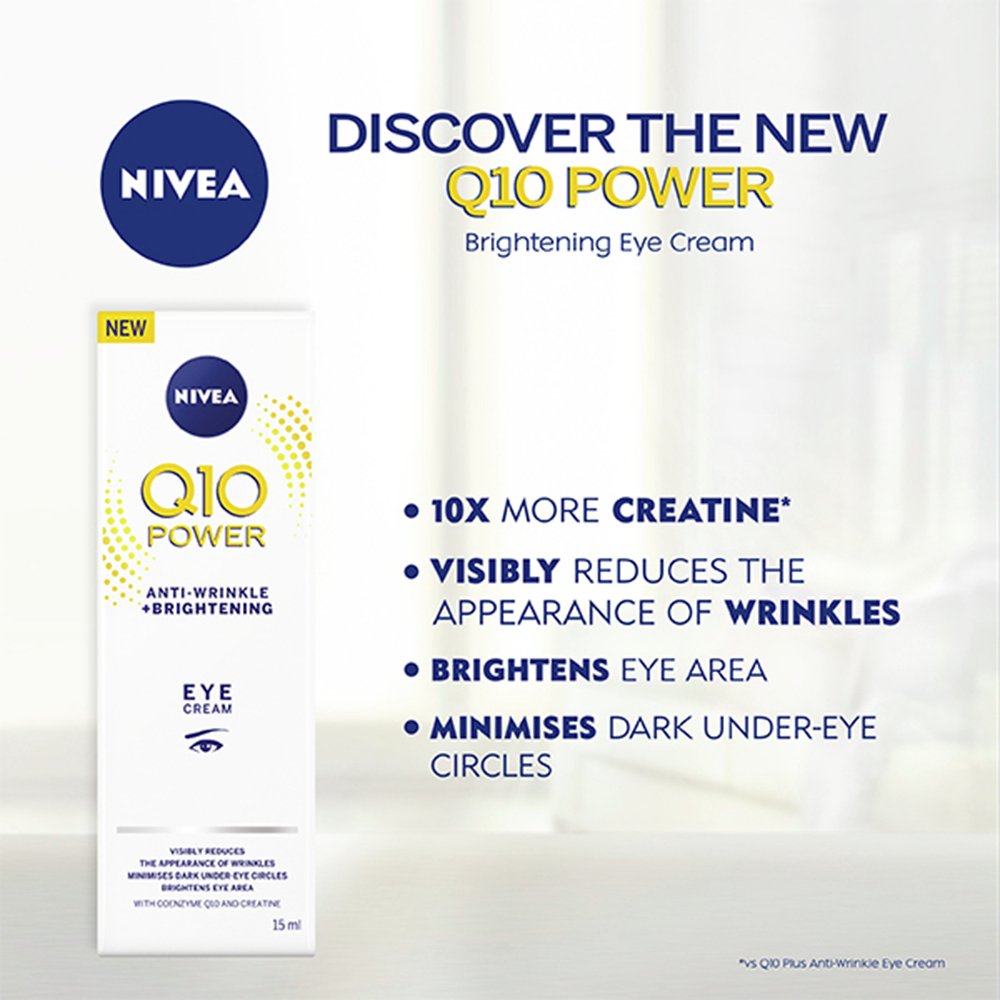 NIVEA Q10 Power AntiWrinkle + Brightening Eye Cream Reviews Updated