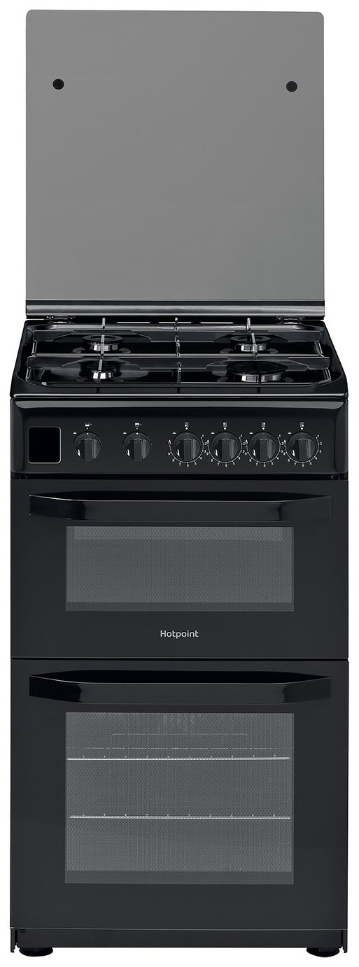 Hotpoint HD5G00CCBK/UK Double Oven Gas Cooker - Black