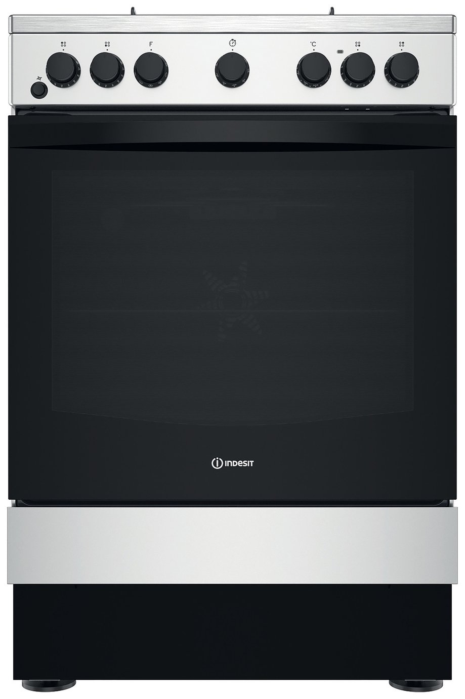 Indesit IS67G5PHX/UK 60cm Dual Fuel Cooker - S/Steel