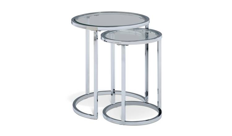 Glass side on sale table argos