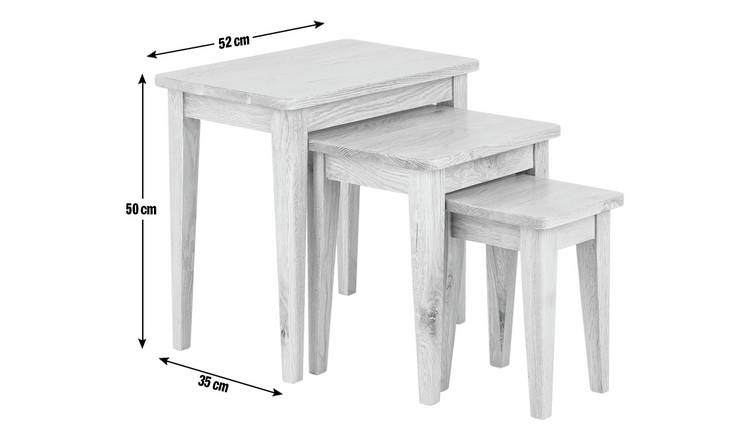 Argos nest deals of tables white