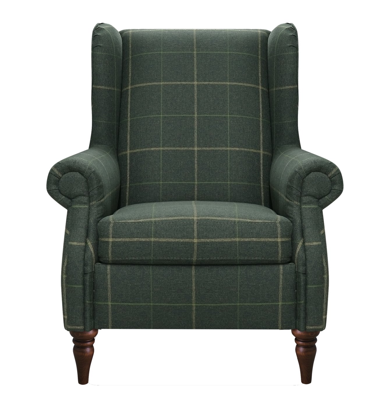 Argos Home Argyll High Back Chair - Green Check