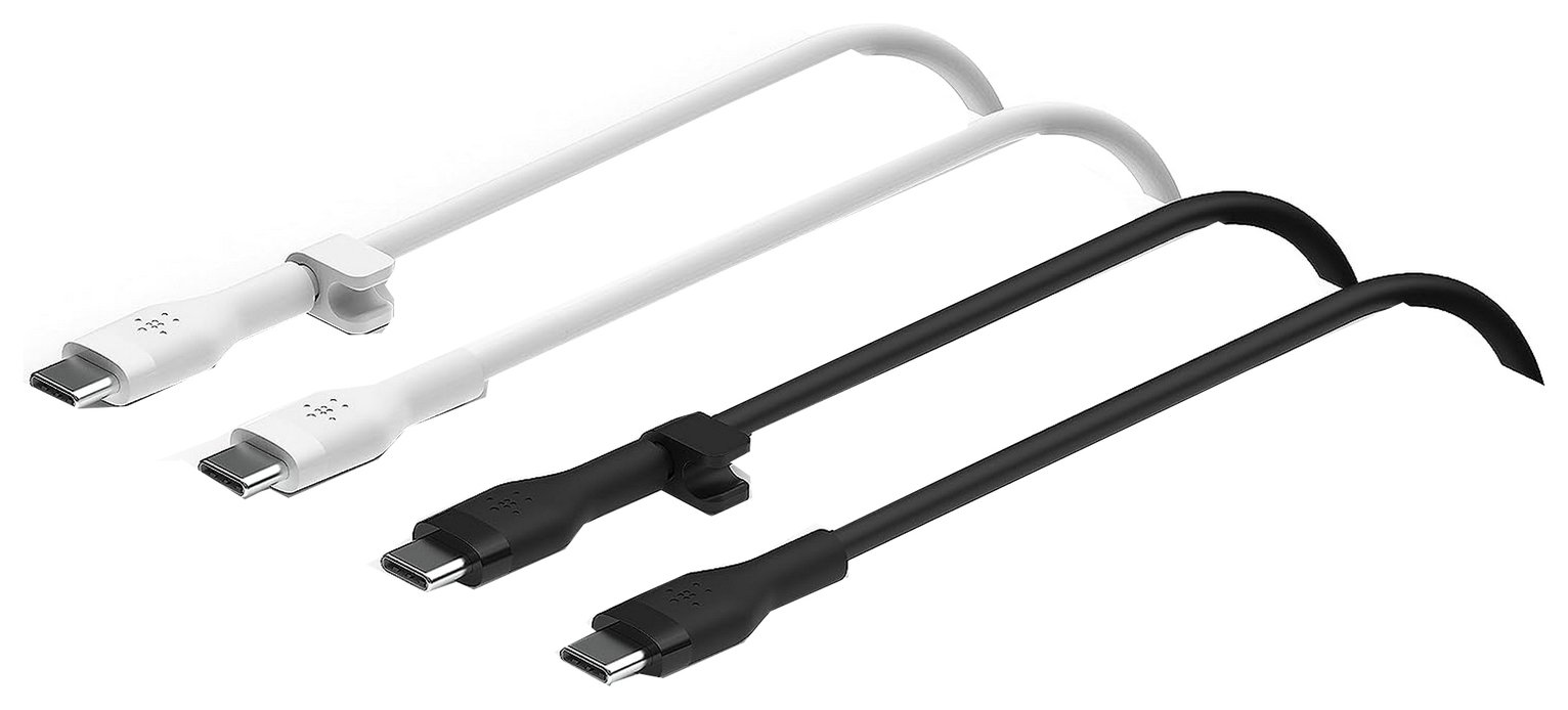 Belkin USB-C Twin Pack 1m Cables - Black and White