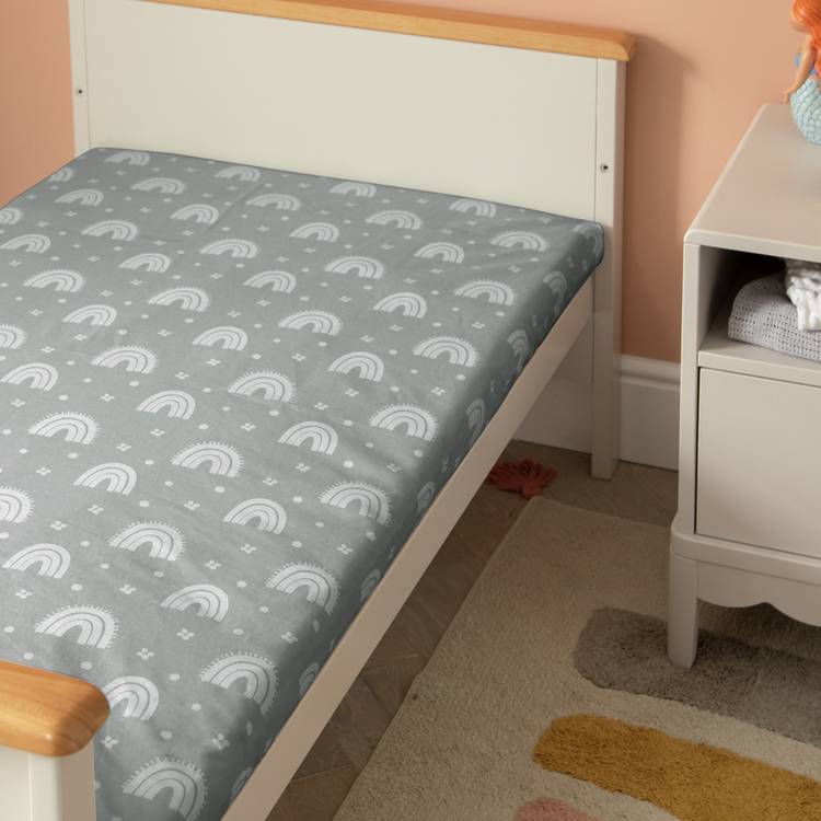 Habitat Rainbow Nursery Twin Fitted Sheets - Cot bed 0