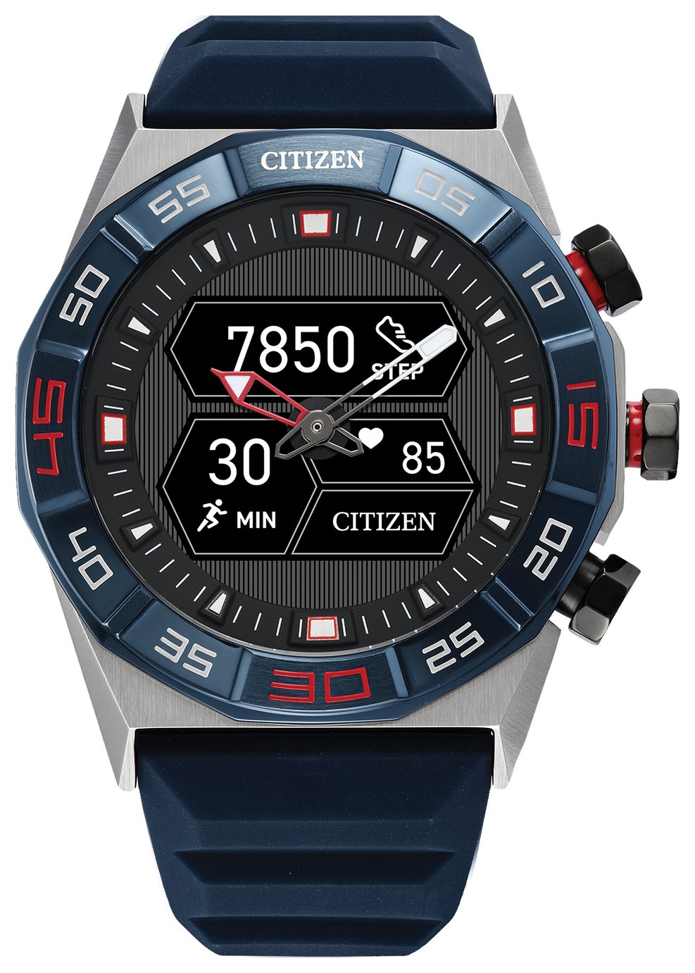 Citizen Blue Bezel Gen 2 Silicone Strap Smart Watch